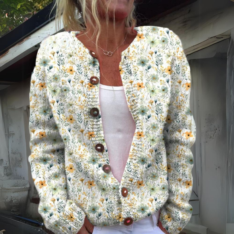 Ramona™ | Cárdigan con estampado floral