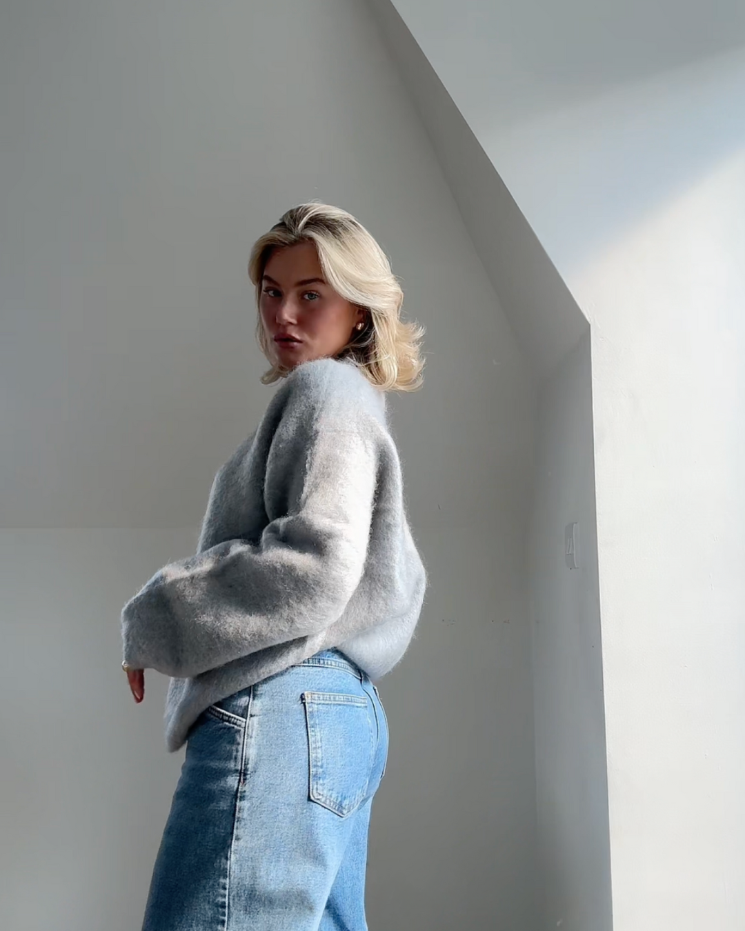 Rosita | Jersey de mezcla de mohair con cuello redondo