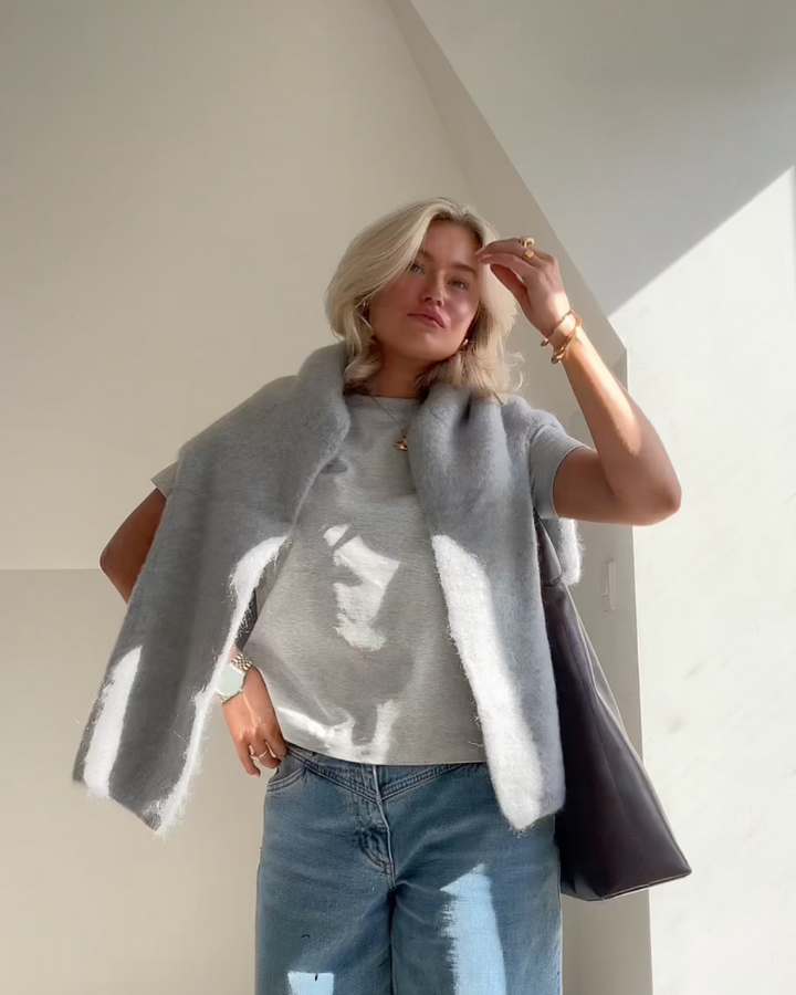 Rosita | Jersey de mezcla de mohair con cuello redondo