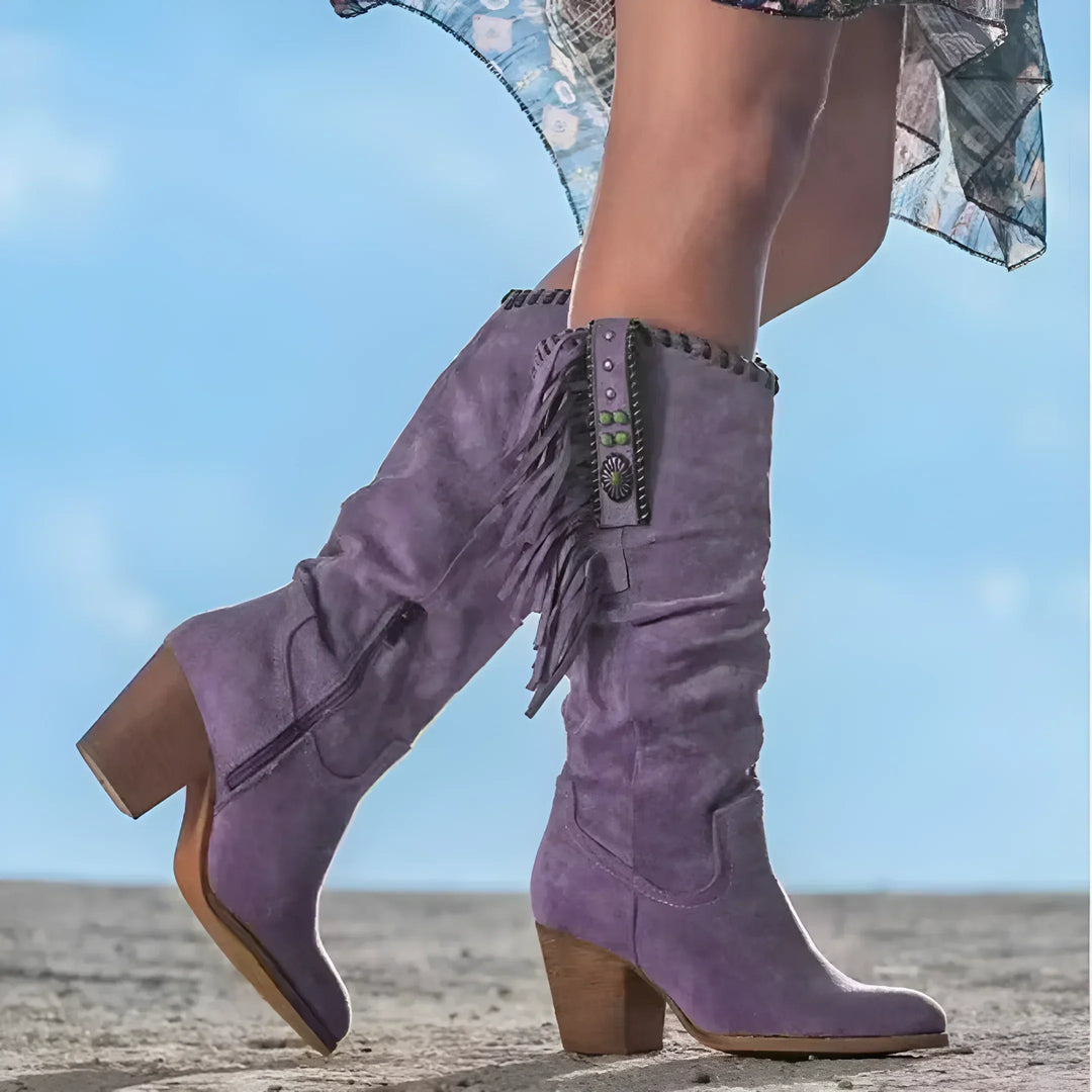 Botas Vaqueras Lupita™| Cuero Auténtico!