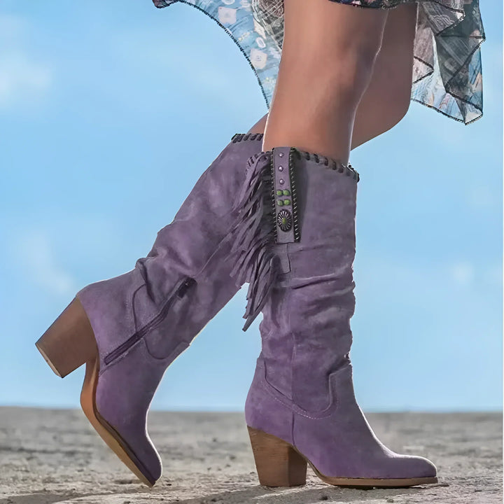 Botas Vaqueras Lupita™| Cuero Auténtico!