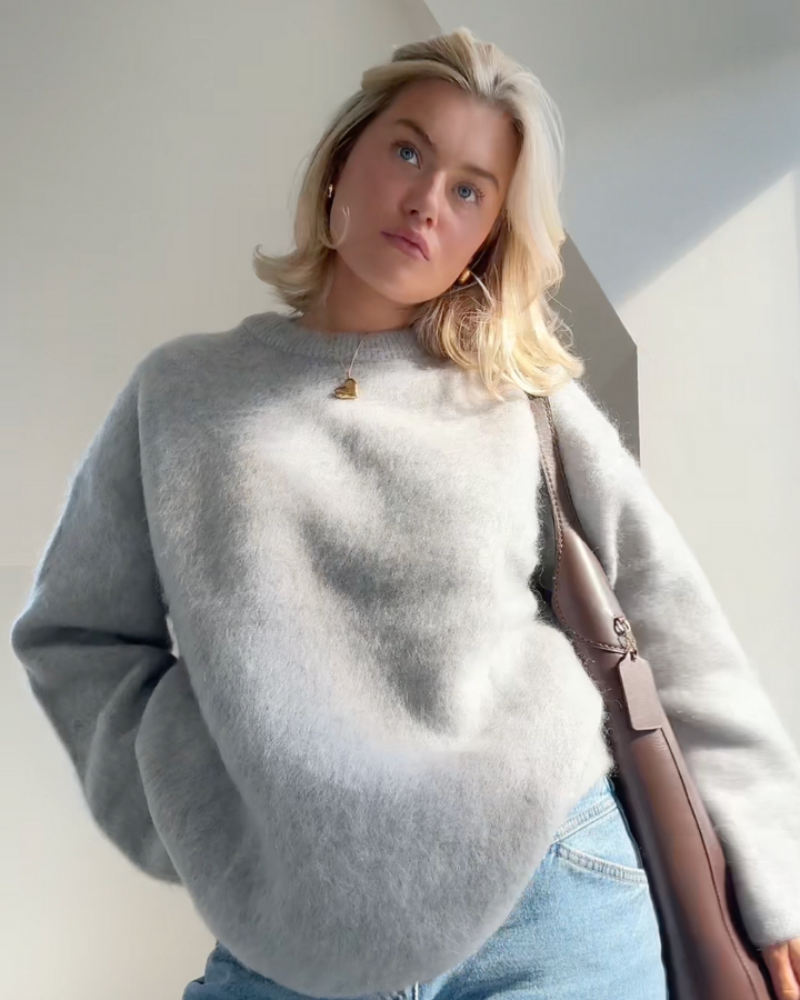 Rosita | Jersey de mezcla de mohair con cuello redondo