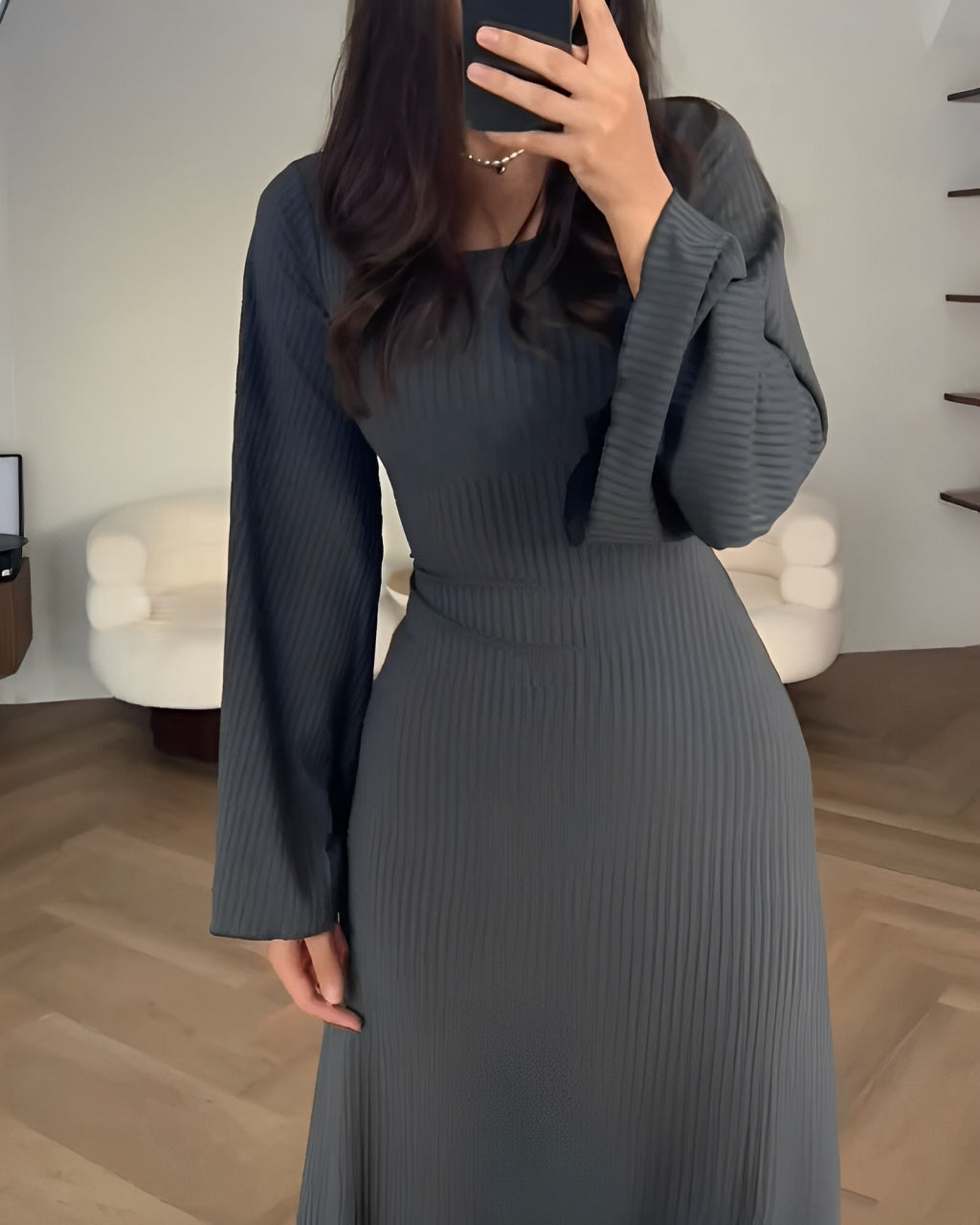 Suela™ | Vestido de Punto Elegante – Estilo y Comodidad
