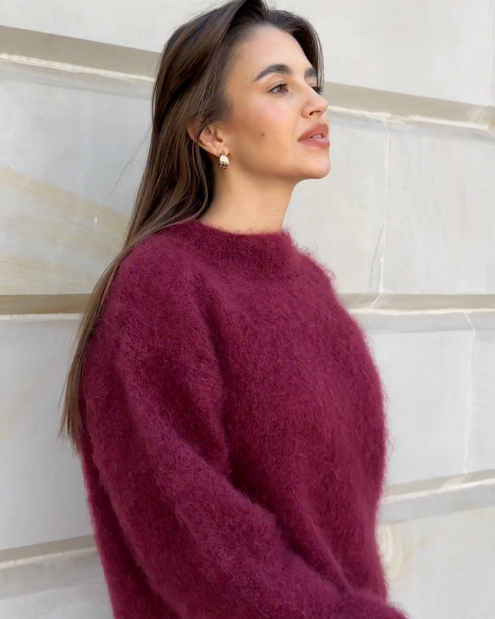 Rosita | Jersey de mezcla de mohair con cuello redondo