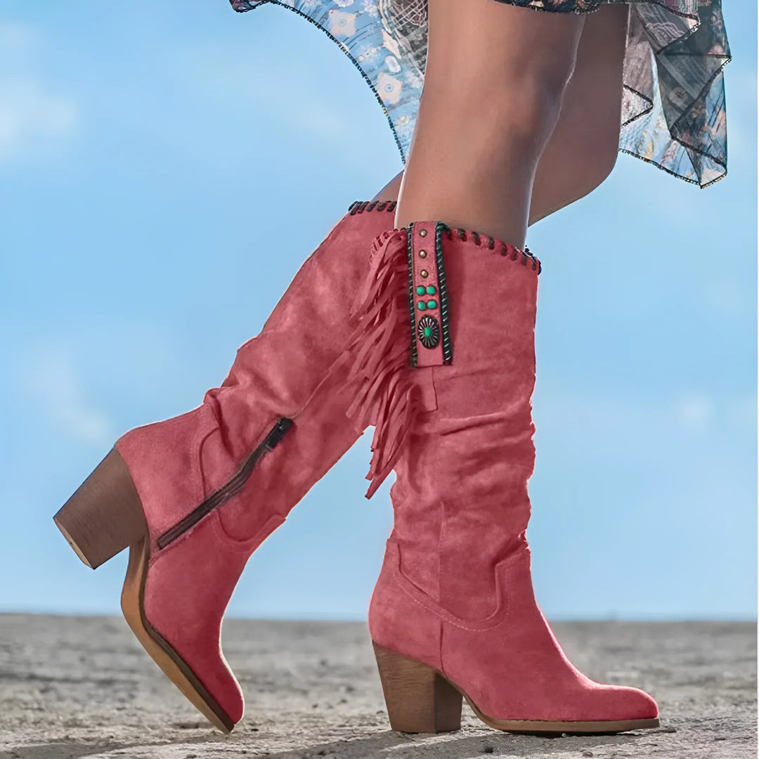 Botas Vaqueras Lupita™| Cuero Auténtico!