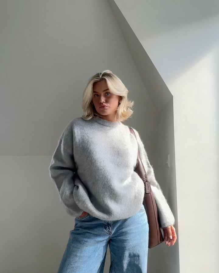 Rosita | Jersey de mezcla de mohair con cuello redondo