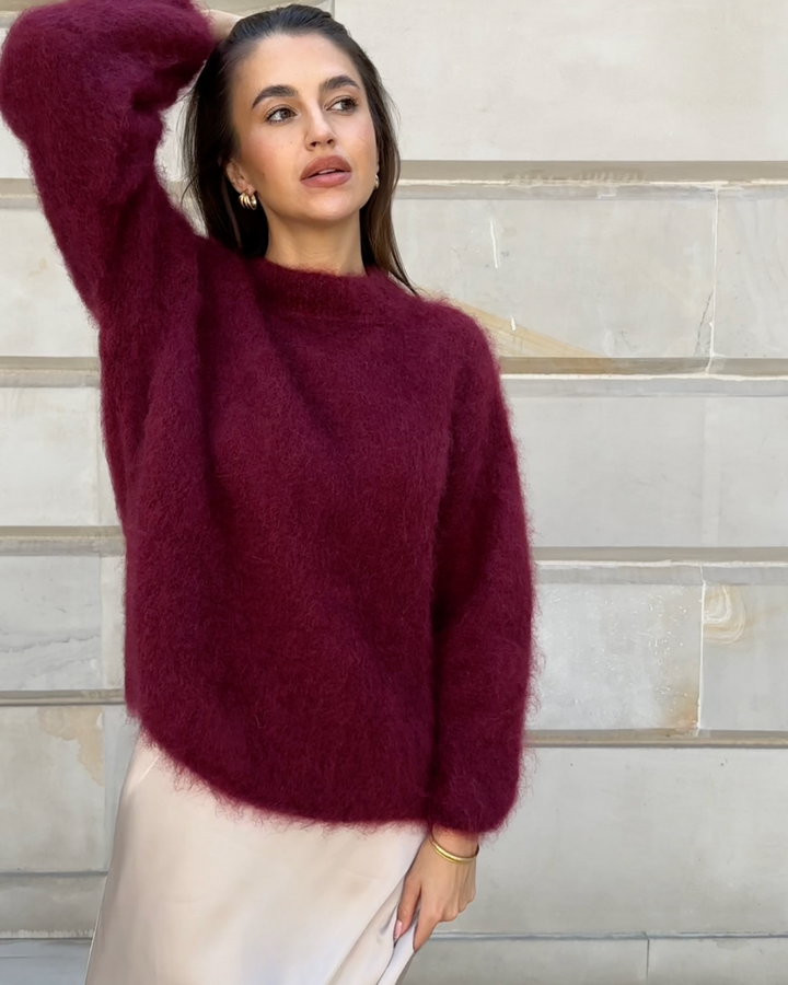 Rosita | Jersey de mezcla de mohair con cuello redondo