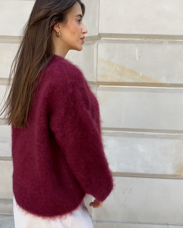 Rosita | Jersey de mezcla de mohair con cuello redondo