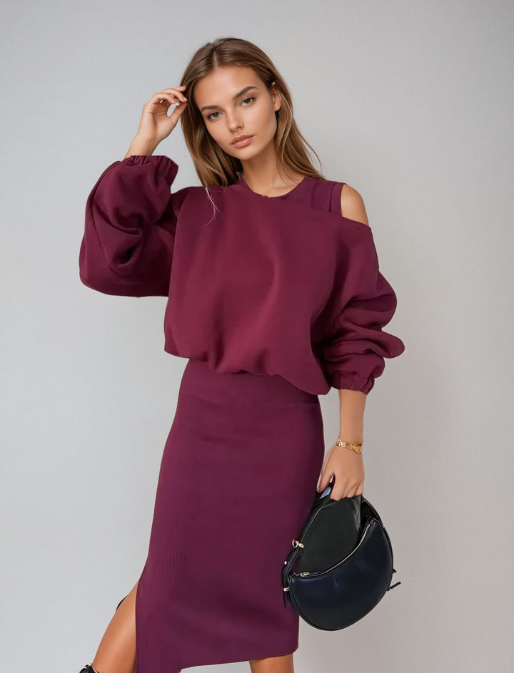 Sarita™ | Conjunto Vestido y Suéter