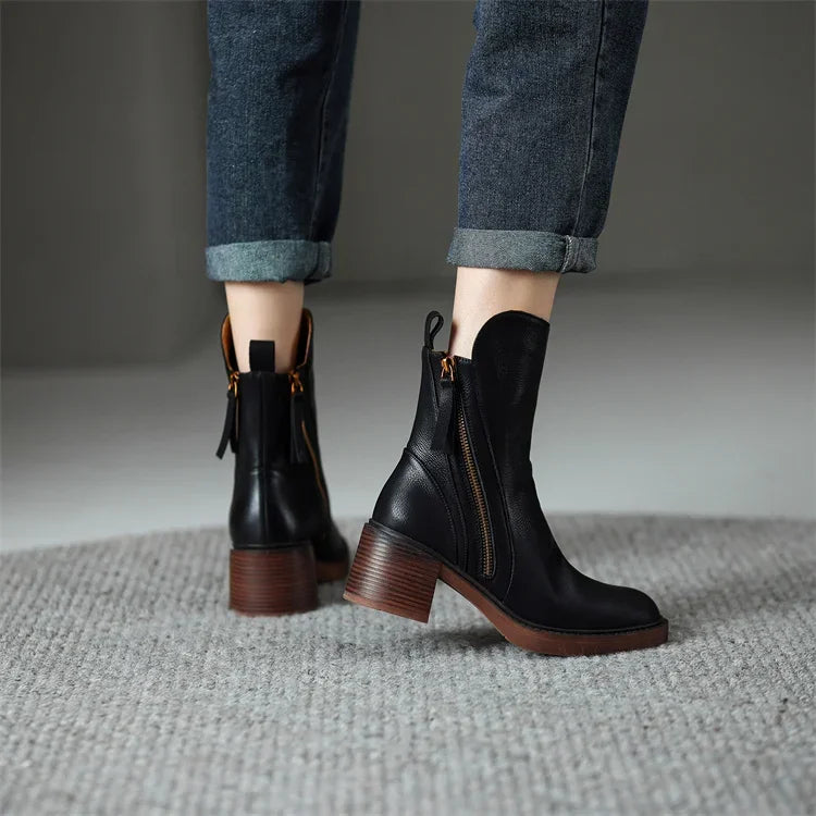 Valencia| Botines de piel