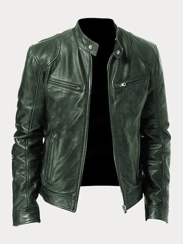 Yago™ | Chaqueta de cuero informal