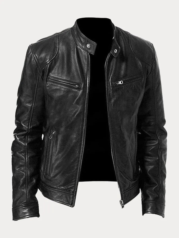 Yago™ | Chaqueta de cuero informal