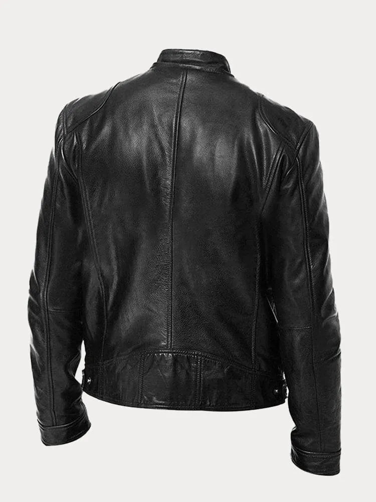 Yago™ | Chaqueta de cuero informal
