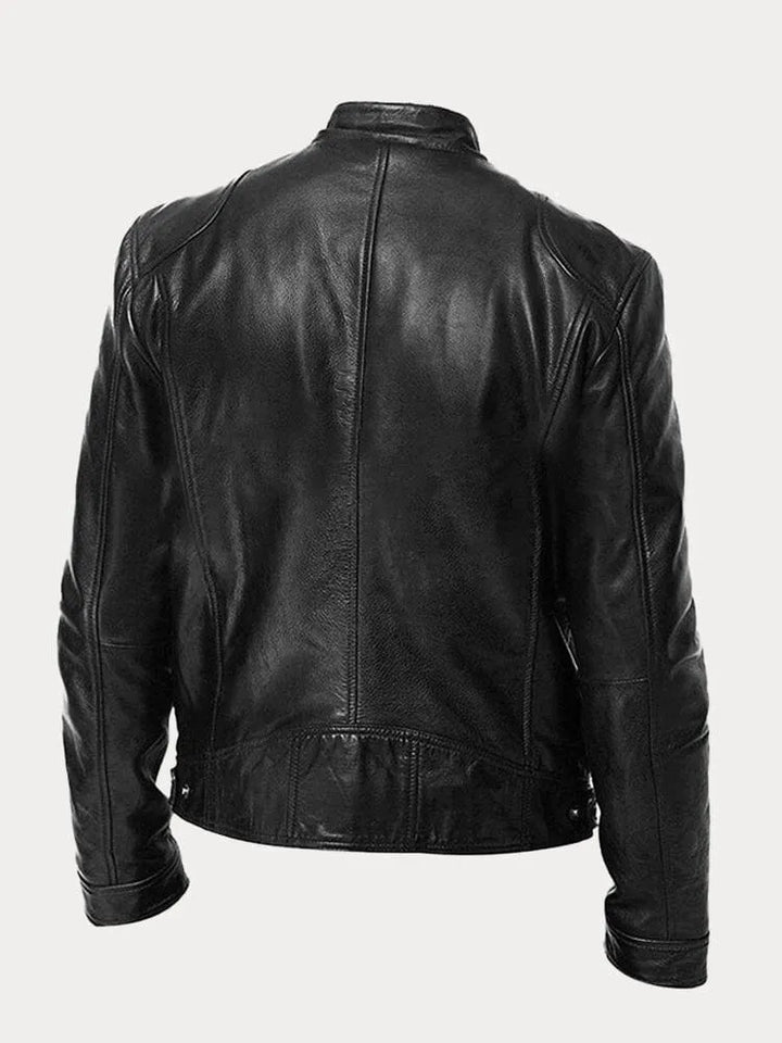 Yago™ | Chaqueta de cuero informal