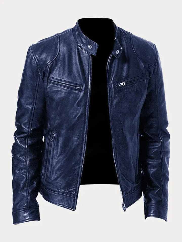 Yago™ | Chaqueta de cuero informal