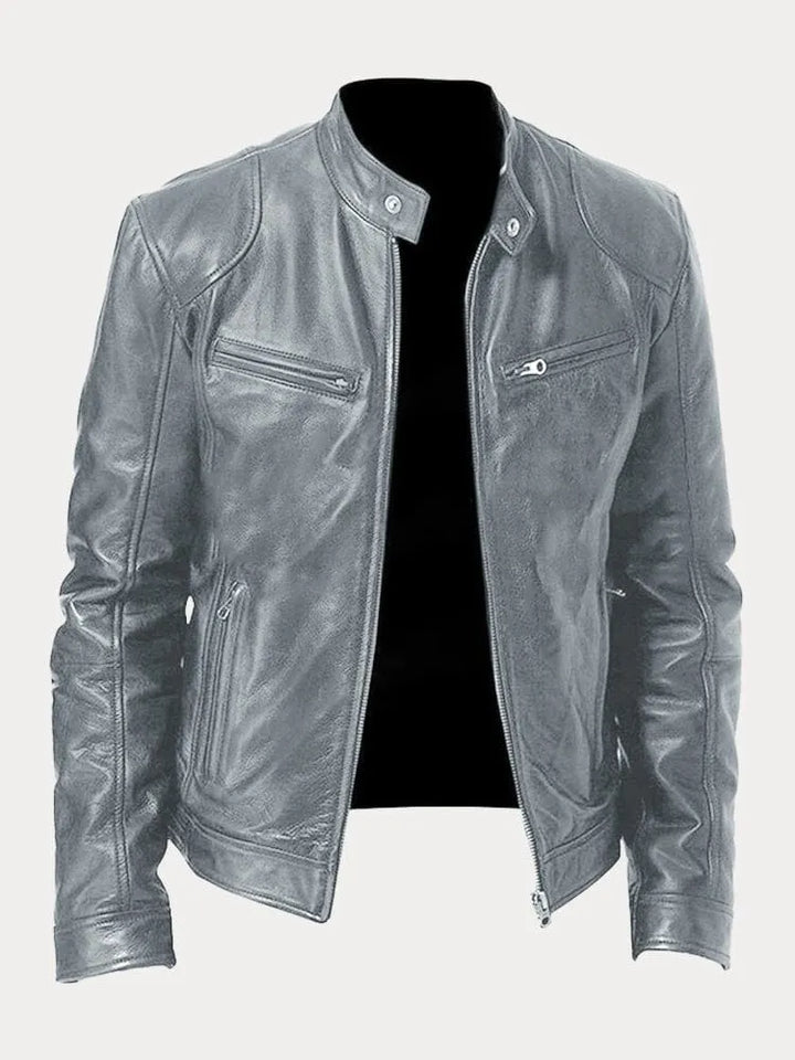 Yago™ | Chaqueta de cuero informal