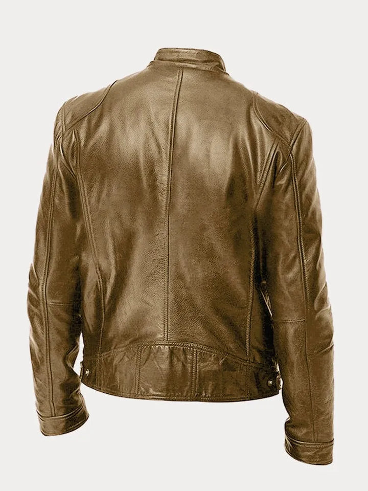 Yago™ | Chaqueta de cuero informal