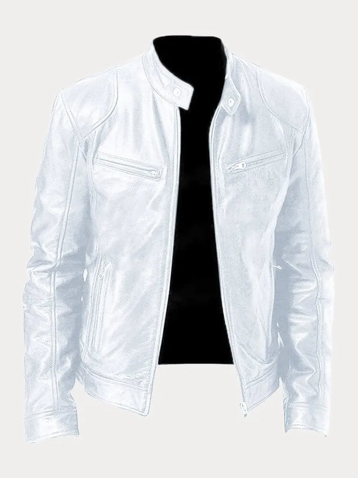 Yago™ | Chaqueta de cuero informal