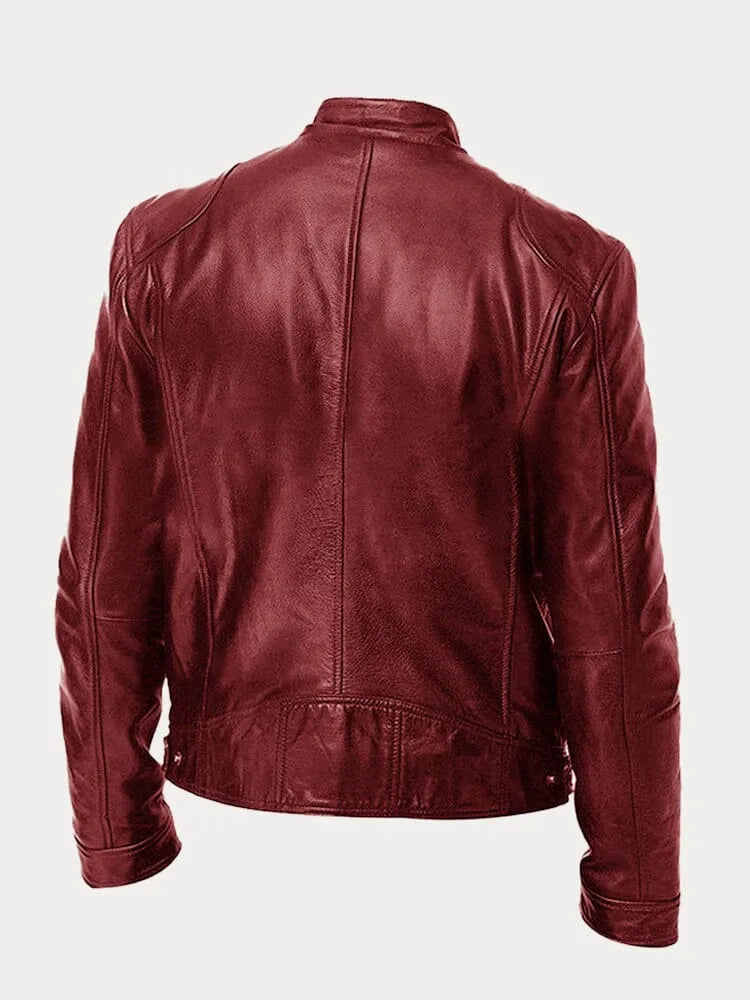 Yago™ | Chaqueta de cuero informal