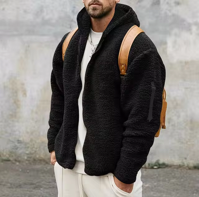 Elvio™ | Cómoda chaqueta polar de hombre con capucha para los días fríos