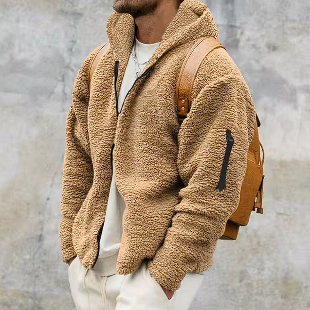 Elvio™ | Cómoda chaqueta polar de hombre con capucha para los días fríos