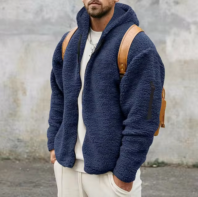 Elvio™ | Cómoda chaqueta polar de hombre con capucha para los días fríos