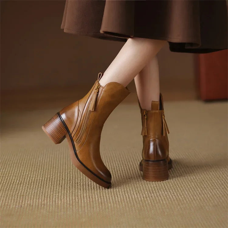 Valencia| Botines de piel