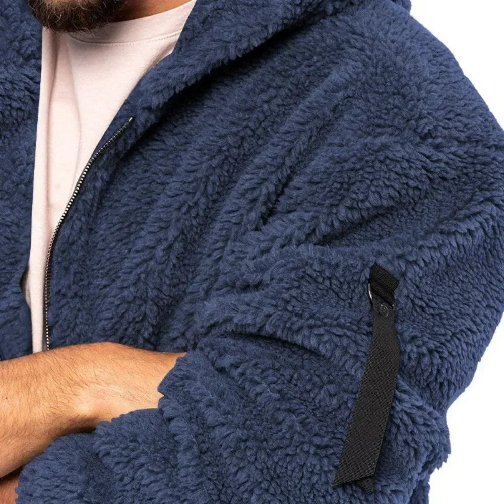 Elvio™ | Cómoda chaqueta polar de hombre con capucha para los días fríos