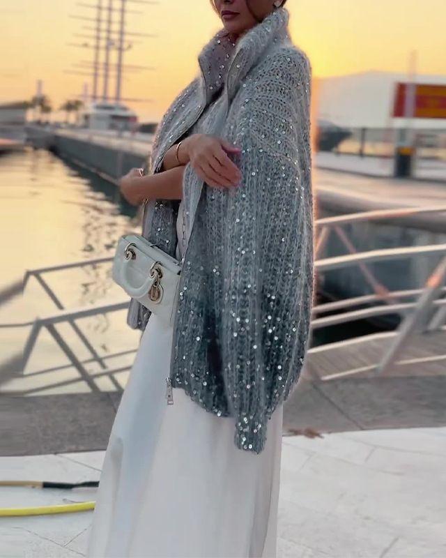 Esma | Jersey de punto lujoso con detalles brillantes