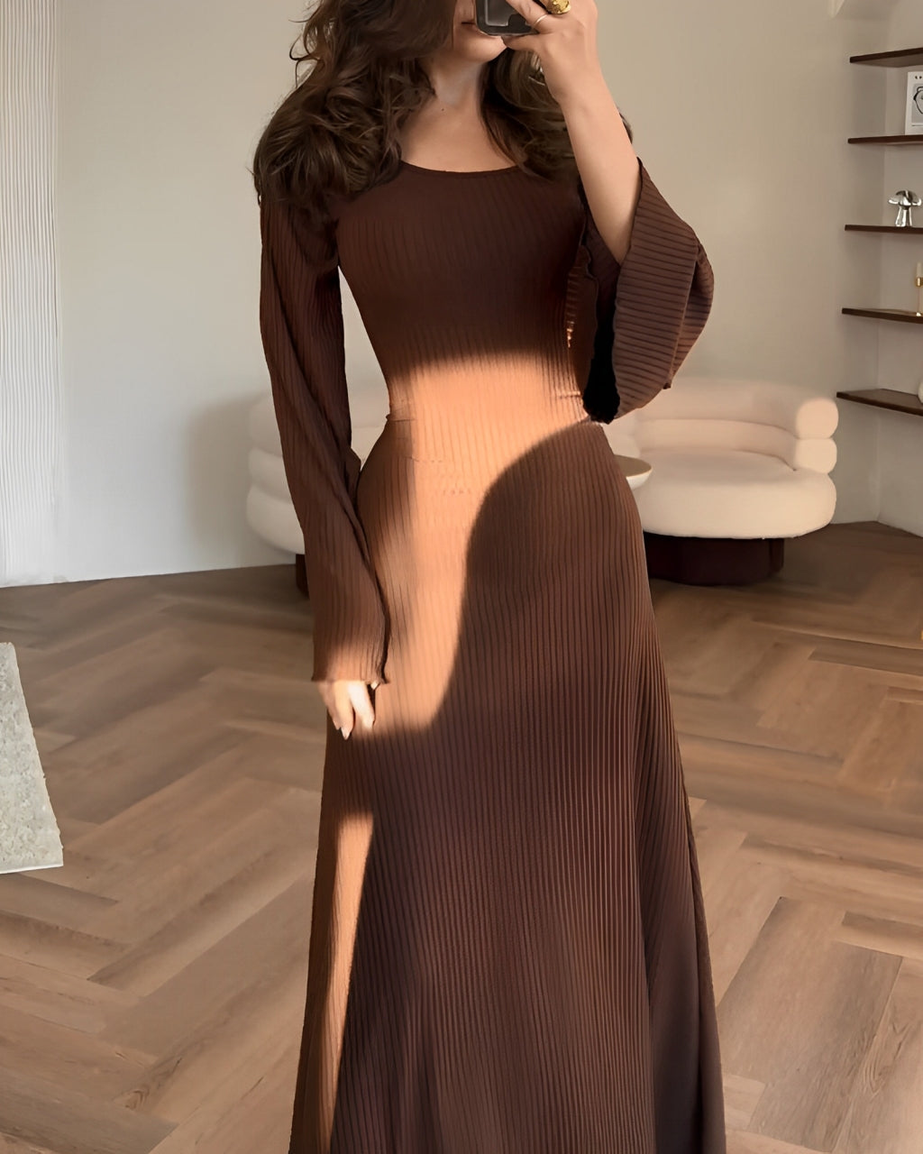 Suela™ | Vestido de Punto Elegante – Estilo y Comodidad