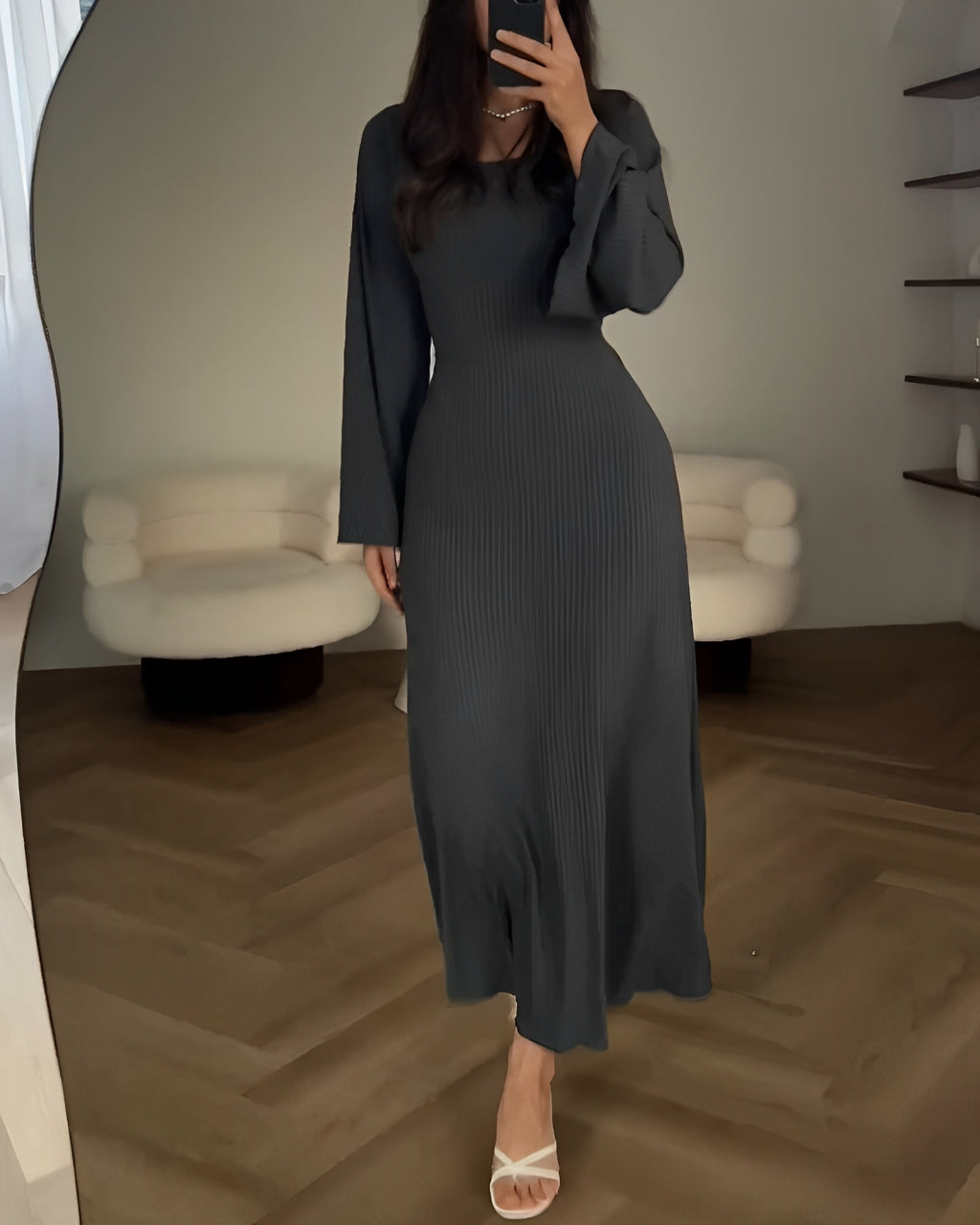 Suela™ | Vestido de Punto Elegante – Estilo y Comodidad
